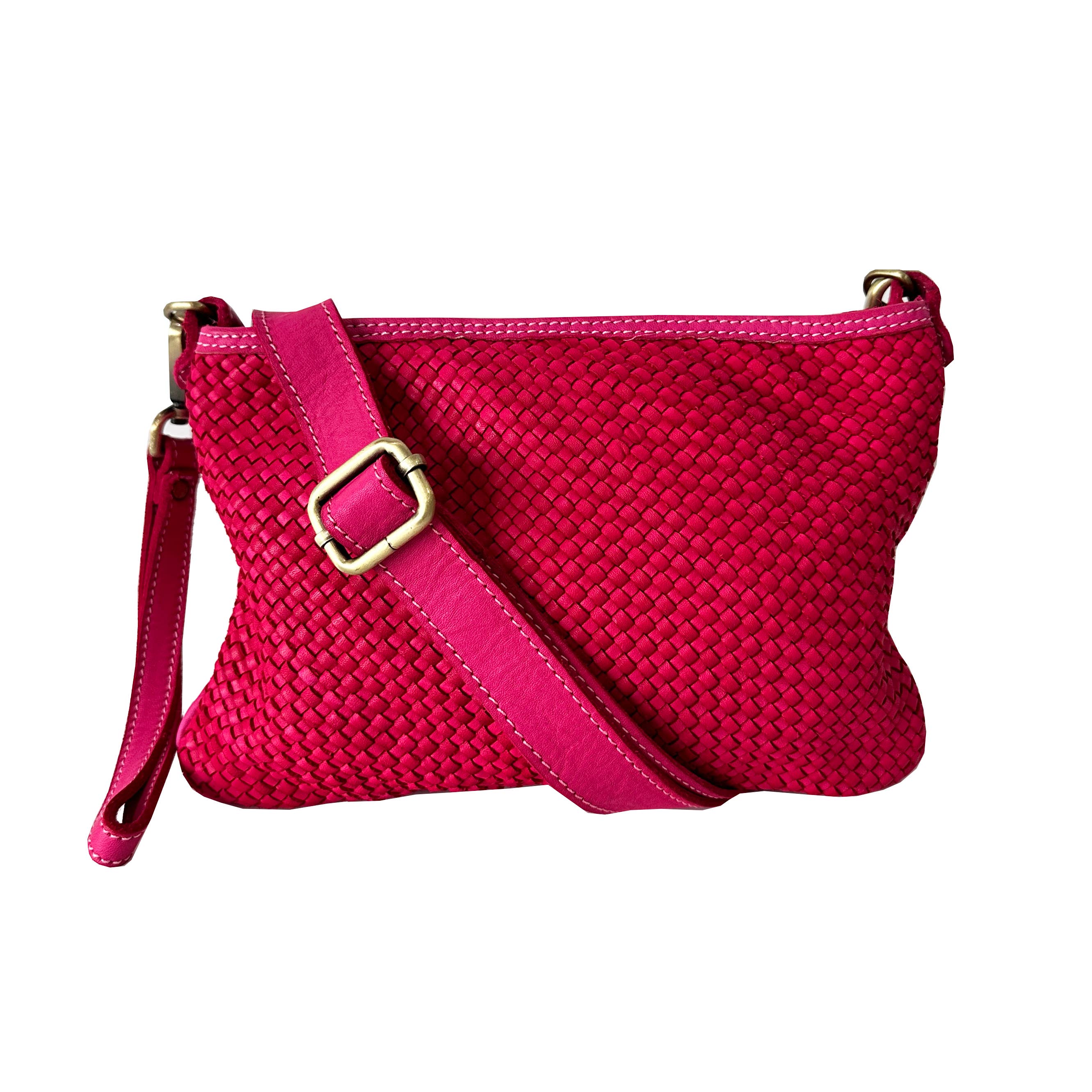 Bolsa Nova Handbags - Wholesale Crossbody Bag - Women's - Laura Woven Leather Crossbody5