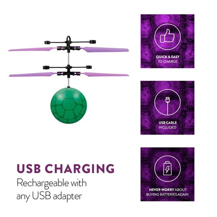 World Tech Toys - Venta al por mayor Avión de juguete - Niños - Nickelodeon TMNT Donatello UFO Ball Helicóptero3