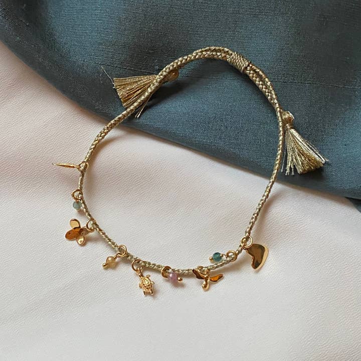 Sophie Deschamps Bijoux - Wholesale Charm/Dangle Bracelet - Charm & Multi-Stone Bracelet - Priya (BETH22)1