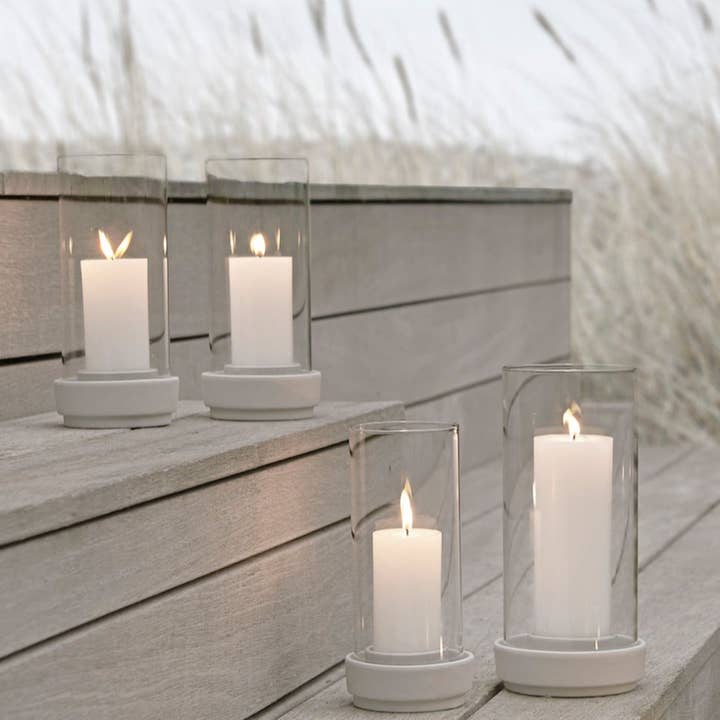 Studio Nordhaven - Wholesale Candle Holder - Hurricane Candle Holder -large, sand by Stelton