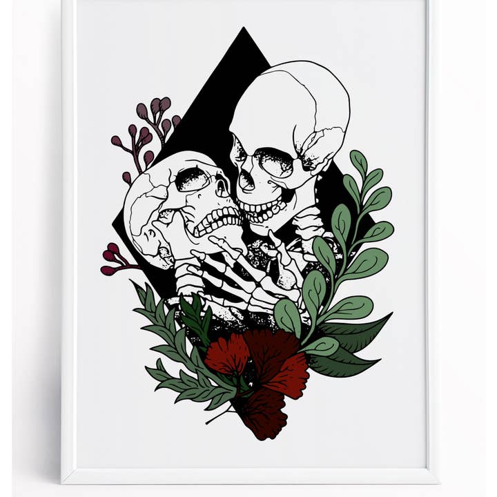 Skelet elskere plakat for engroshandel hos Brighter future apparel