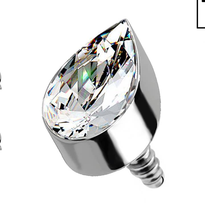 Titan-Kugelkugel mit tropfenförmigem Kristall PGT-018 für den Großhandel von Awaken