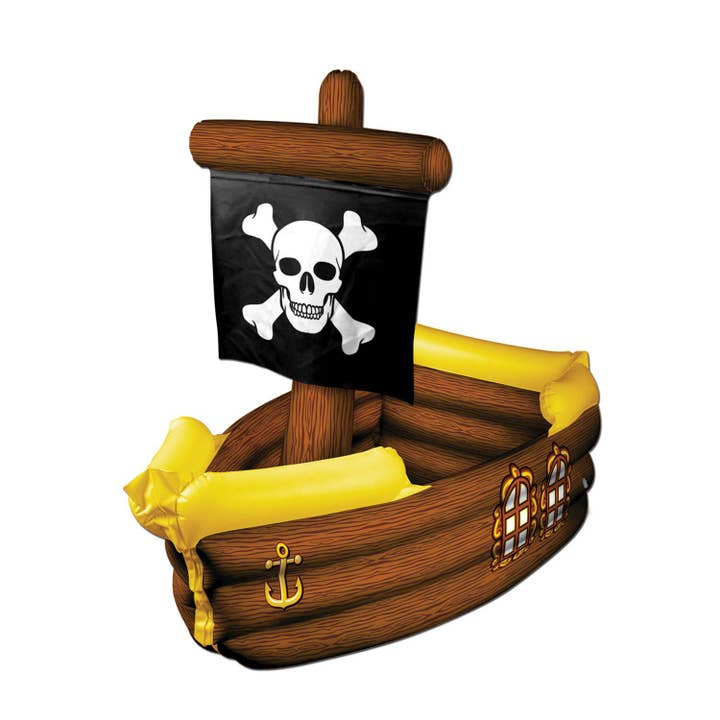 Inflatable Pirate Ship Cooler - 99cm x 84cm for wholesale by 360 Degrees Ltd