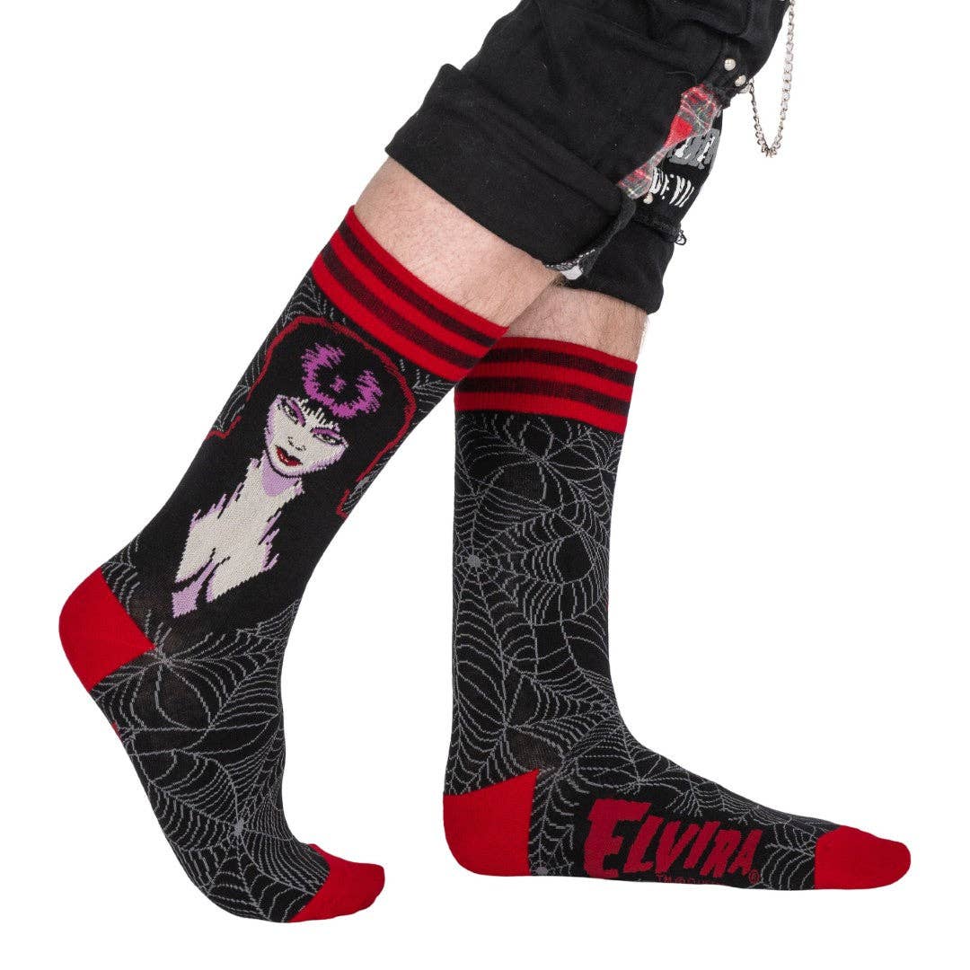 FootClothes LLC – wholesale Socks – Unisex – Elvira Mistress of the Dark Crew Socks3