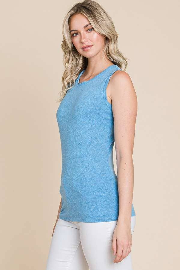 Culture Code – Tops – Mulher por atacado – CJK1549 - TOP DE ALÇAS COM GOLA TORCIDA17