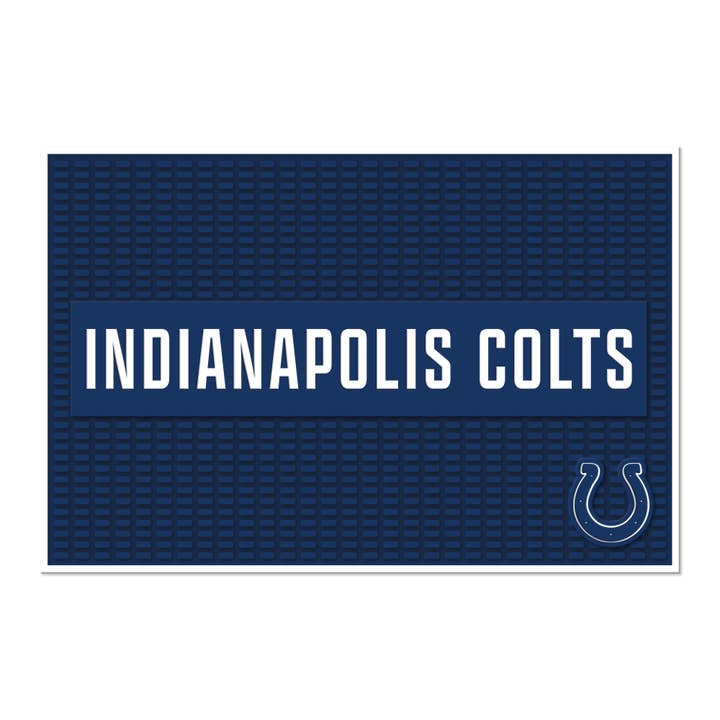 NFL Indianapolis Colts PVC Heavy Duty/Kitchen/Bar Mat for wholesale by Rico Industries