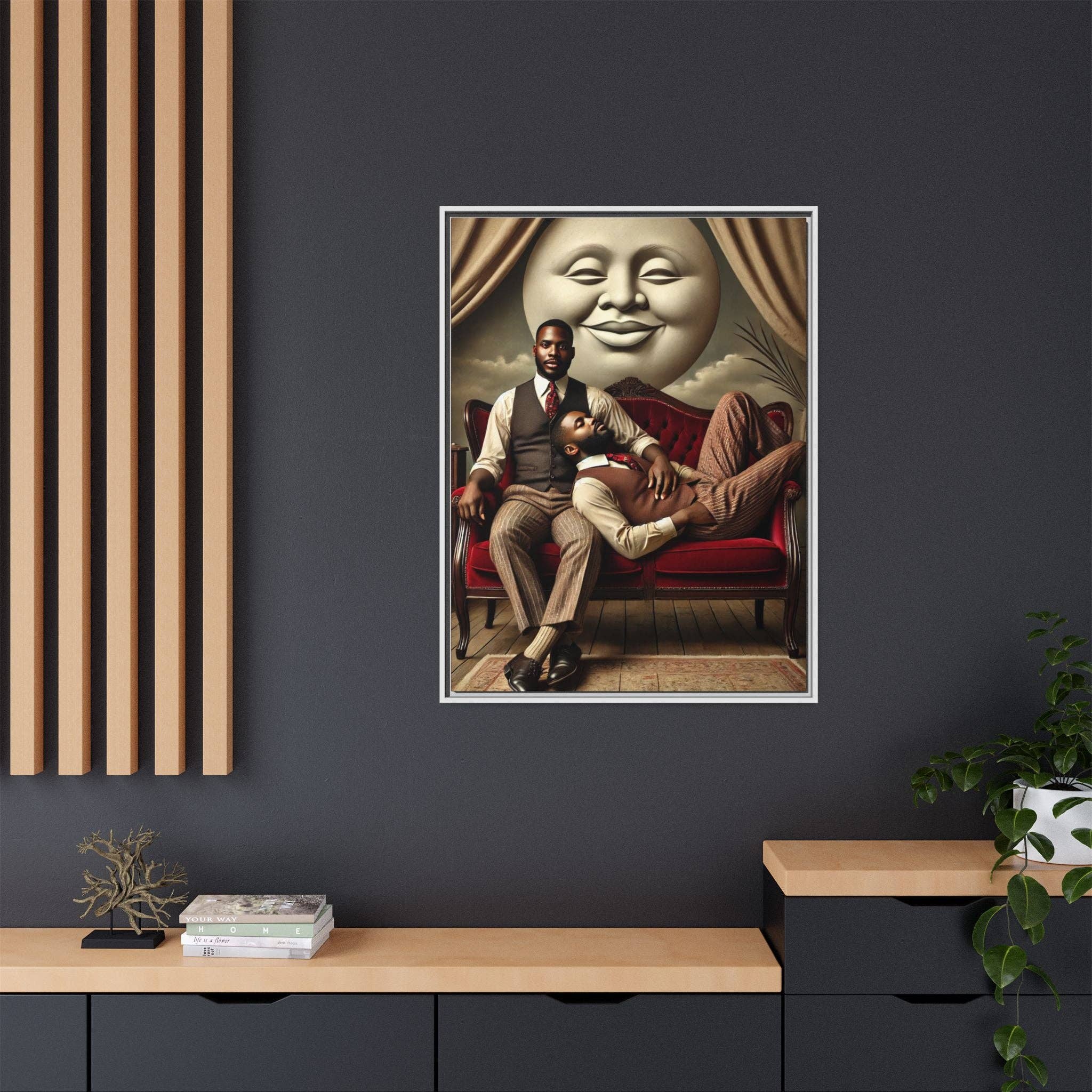 Walt & Pete - Wholesale Art Print - Missing Art Studies - Man In The Moon 00629