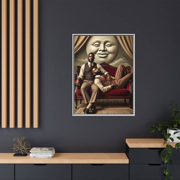 Walt & Pete - Wholesale Art Print - Missing Art Studies - Man In The Moon 00629