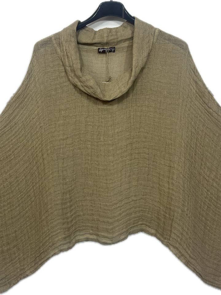 Linen Cowl Neck Top for wholesale by Marisima by Urban Mangoz