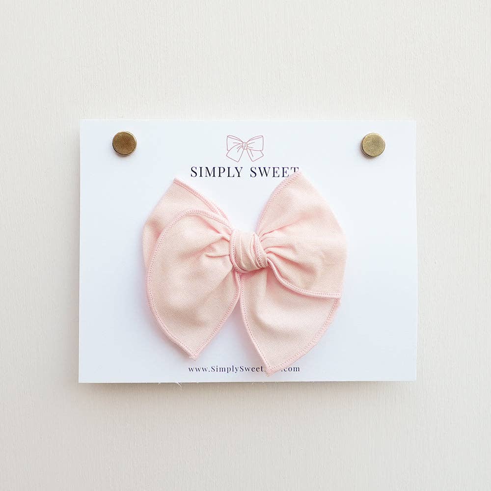 Simply Sweet Bow - Wholesale Hair Bow - Kids - Slipper - Edged Bow1