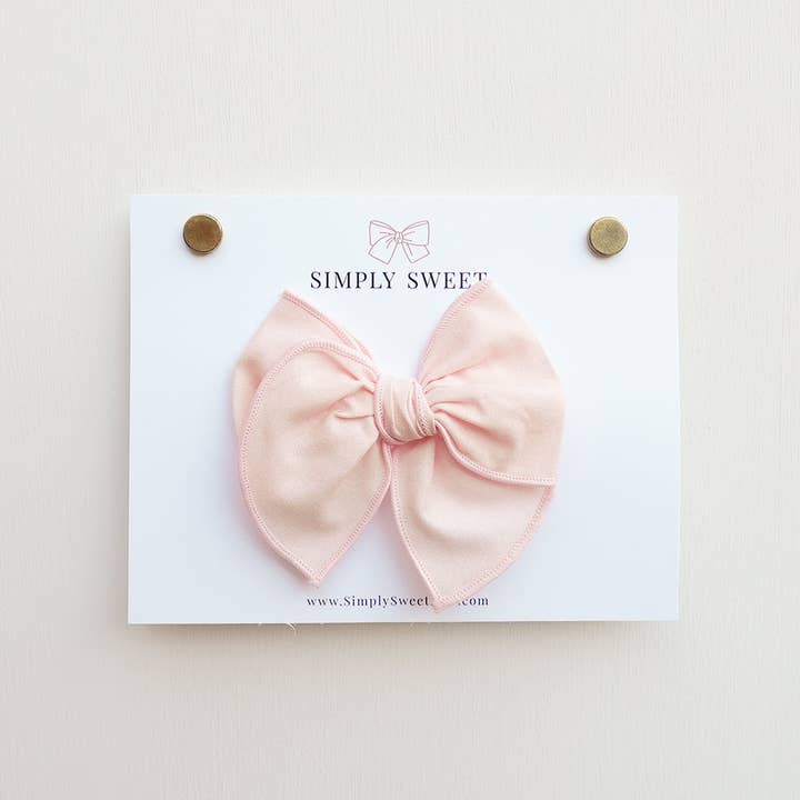 Simply Sweet Bow - Wholesale Hair Bow - Kids - Slipper - Edged Bow1