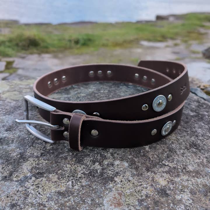 J Boult Designs – wholesale Belt – Men's – Shotgun Cartridge Leather Belt — Handmade for country men0