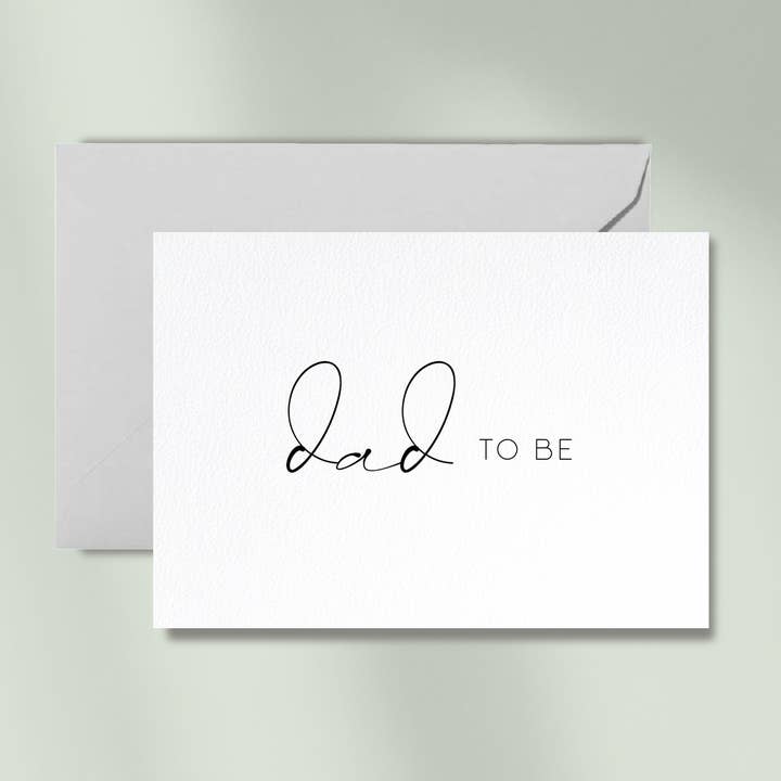 Dad to Be | carte avec enveloppe pour la vente par Debblschebbl Design Studio