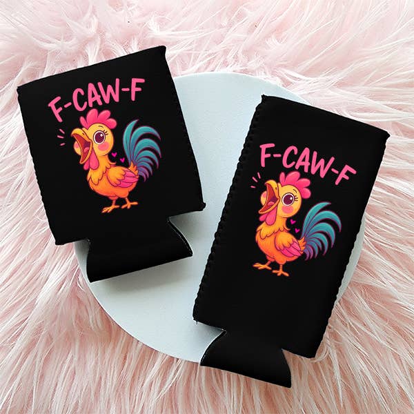 F-Caw-F Neoprene Can Cooler Koozie for wholesale by tcbco