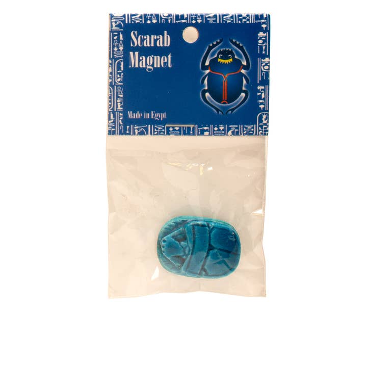 Discoveries, Inc. - Venta al por mayor Imanes - Imán Escarabajo Egipcio Azul - 1,5"