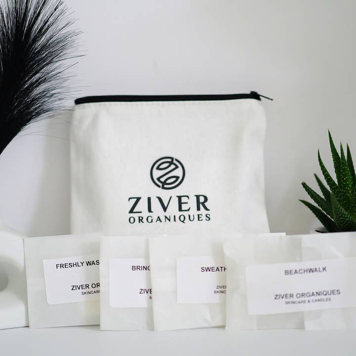 Sample Set - All Scents Wax Melt Sample met zakje met ritssluiting voor wholesale door Ziver Organiques