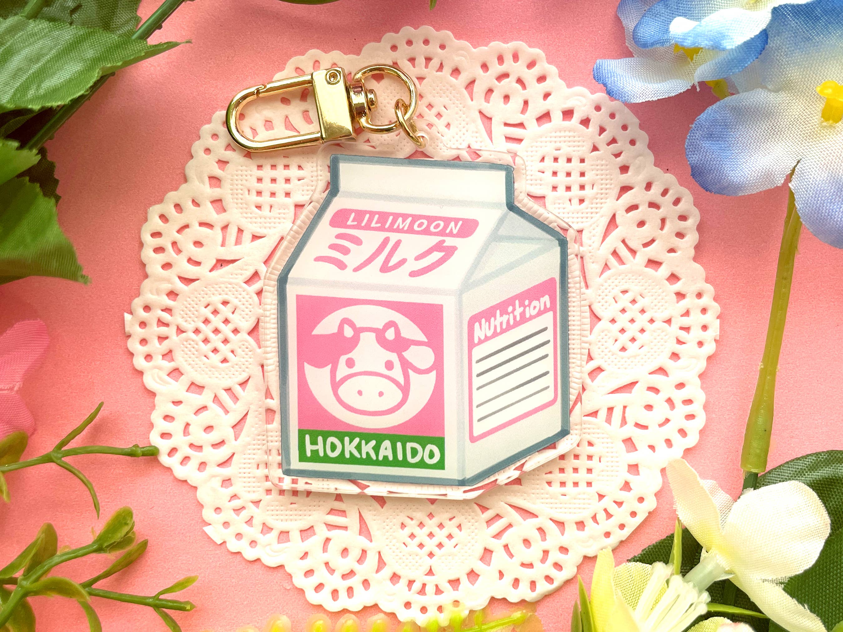 Lilimoon - Wholesale Keychain - Women's - Milk Carton Keychain Bag Charm Kawaii Food Snack Drink Japan1