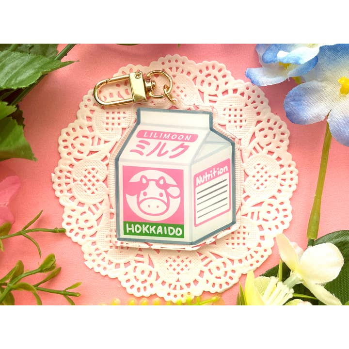 Lilimoon - Wholesale Keychain - Women's - Milk Carton Keychain Bag Charm Kawaii Food Snack Drink Japan1