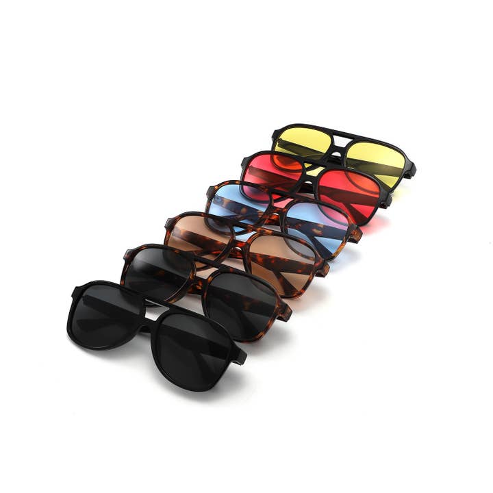 Occhiali da sole aviator retrò classici per la vendita all'ingrosso da parte di Cramilo Eyewear