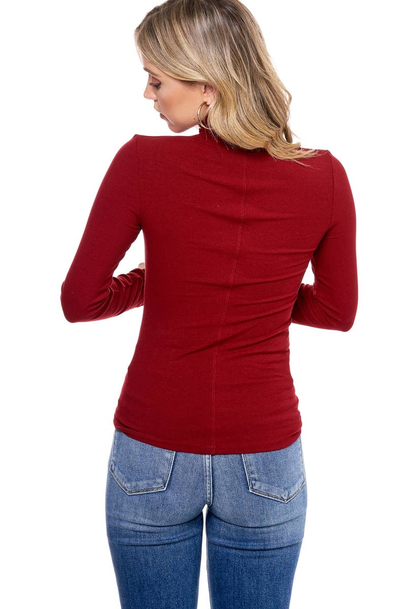 Zutter - Wholesale Knit Top - Women's - RIBBED L/S TURTLE NECK TOP5