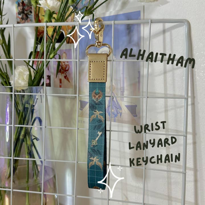 Alhaitham Leather Wrist Lanyard Keychain - Genshin Impact for wholesale by Studio Ayu