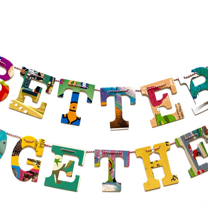 Phrase Garlands - BETTER TOGETHER for wholesale by Attic Journals