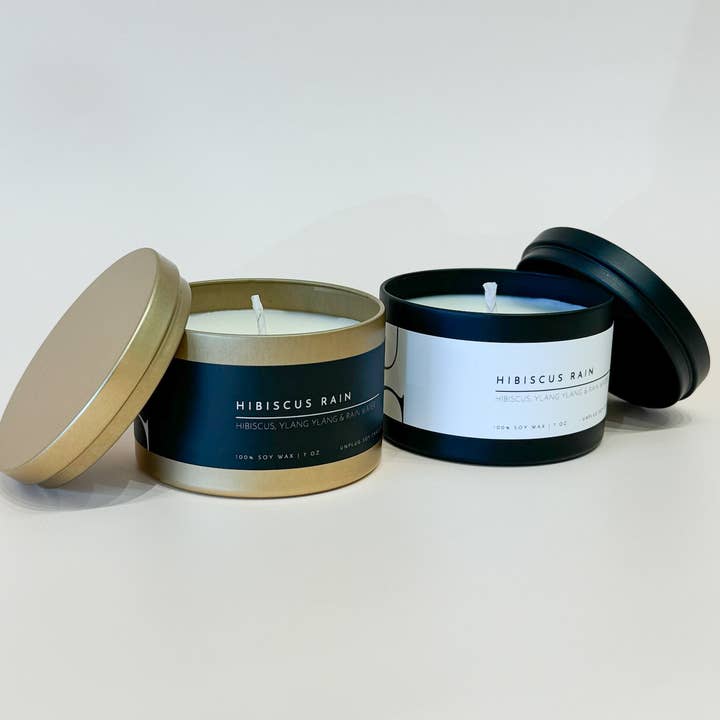 Unplug Soy Candles - Wholesale Travel Candles - Matte Black Travel Tin Soy Candle12