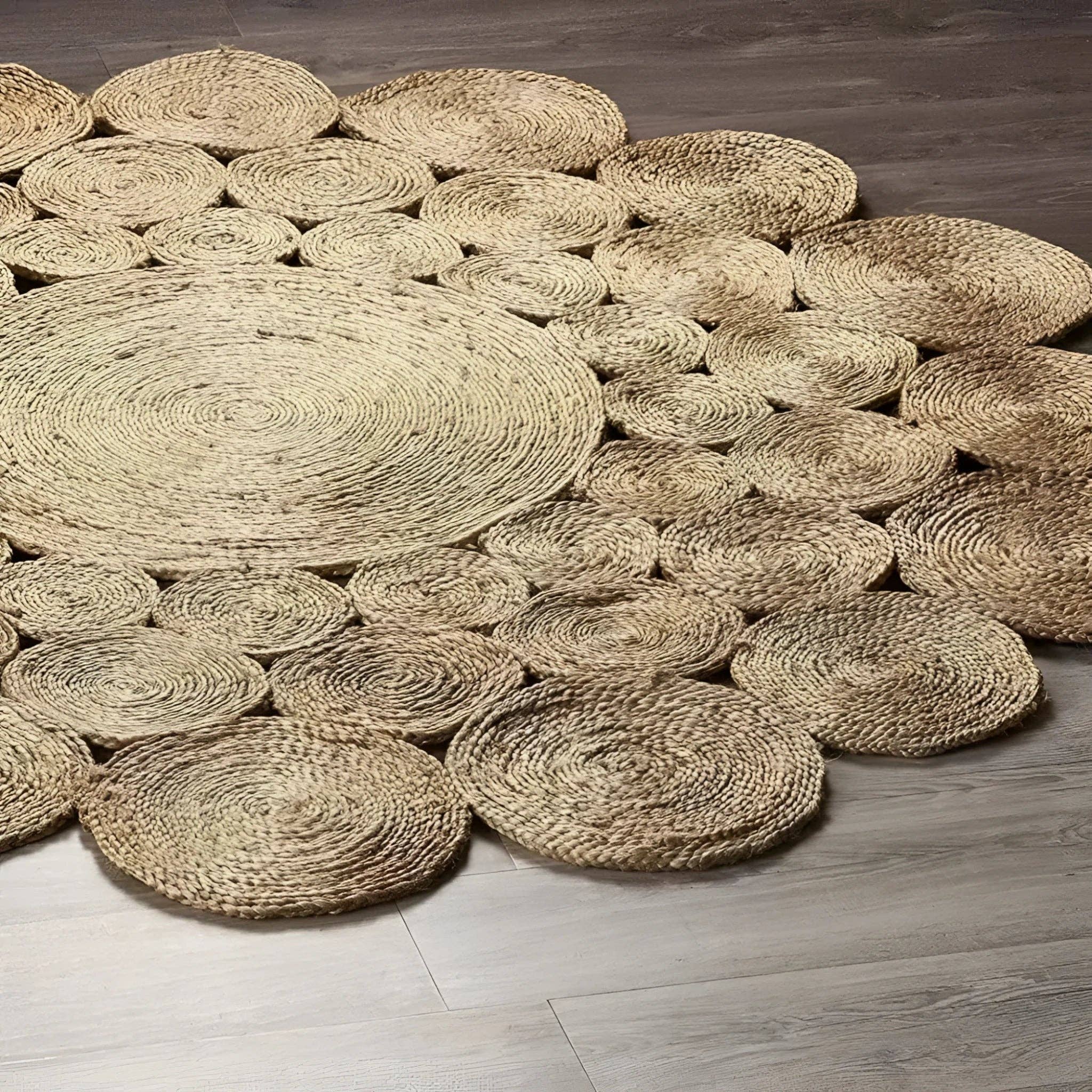 Maia Homes - Vente Tapis - Tapis rond en jute naturel Bria1