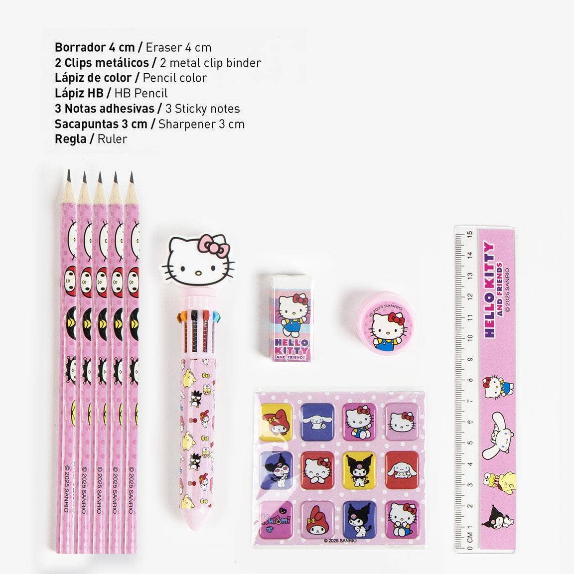 Mastoys, S.L. - Vente Assortiments de papeterie/cartes - ENSEMBLE DE PAPETERIE SCOLAIRE EVA HELLO KITTY - 27000017991