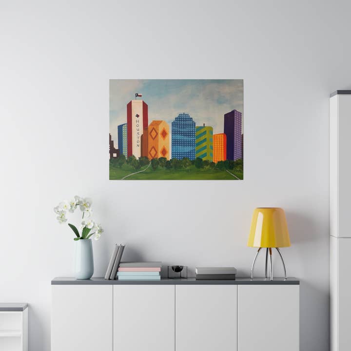 Houston Views Wall Art | Houston Texas for wholesale by See Joy Creative