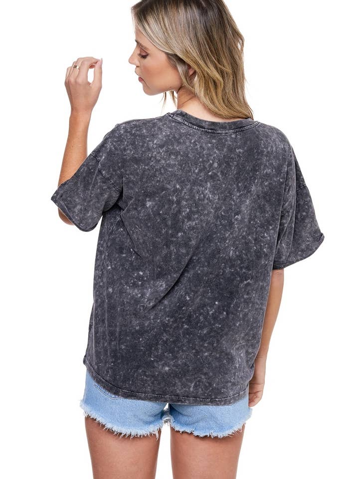 Zutter - Wholesale Screen Printed T-Shirt - Women's - PUFF' Rock N Roll World Tour Graphic S/S Mineral Washed Tee5