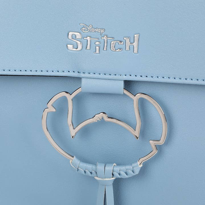 Bioworld Merchandising - Wholesale Backpack - Women's - Disney Lilo & Stitch Faux Leather Mini Backpack with Floral Print and Embroidered Details4