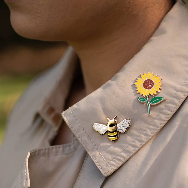 Happily Plants - Wholesale Lapel Pin/Button - Sunflower Lapel Pin, Garden Plant Flower Farm Gifts3