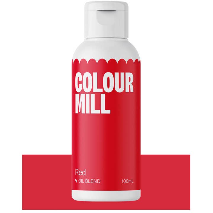 Colour Mill Oil-Blend Food Coloring, 100 Milliliters, Red for wholesale by Cake Supply Imports