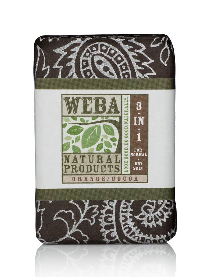 Savon 3-en-1 - Cocoa/Orange pour la vente par WEBA Natural Products, Inc.