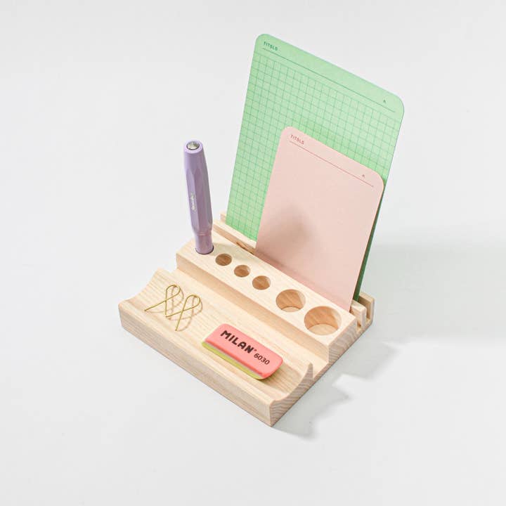 Foglietto - Wholesale Desk Organizer - Wooden Desk Organizer (Small or Large)