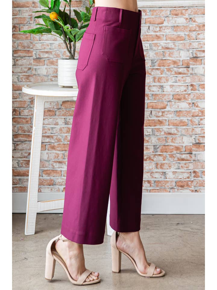Nicabel - Wholesale Pants - Women's - Plus super stretch knit pants with pocket-PIP97749