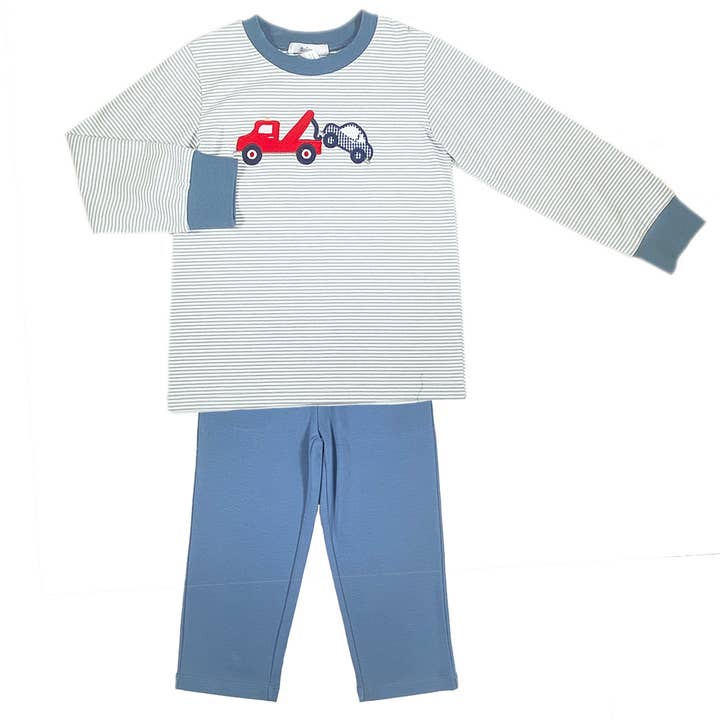 Bugserbil Drengens Bukse Sæt for engroshandel hos Ishtex Textile Products, Inc.