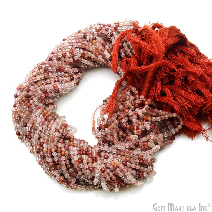 Copper Rutile Rondelle Beads,13 Inch Gemstone Strand,2.5-3mm for wholesale by GemMartUSA