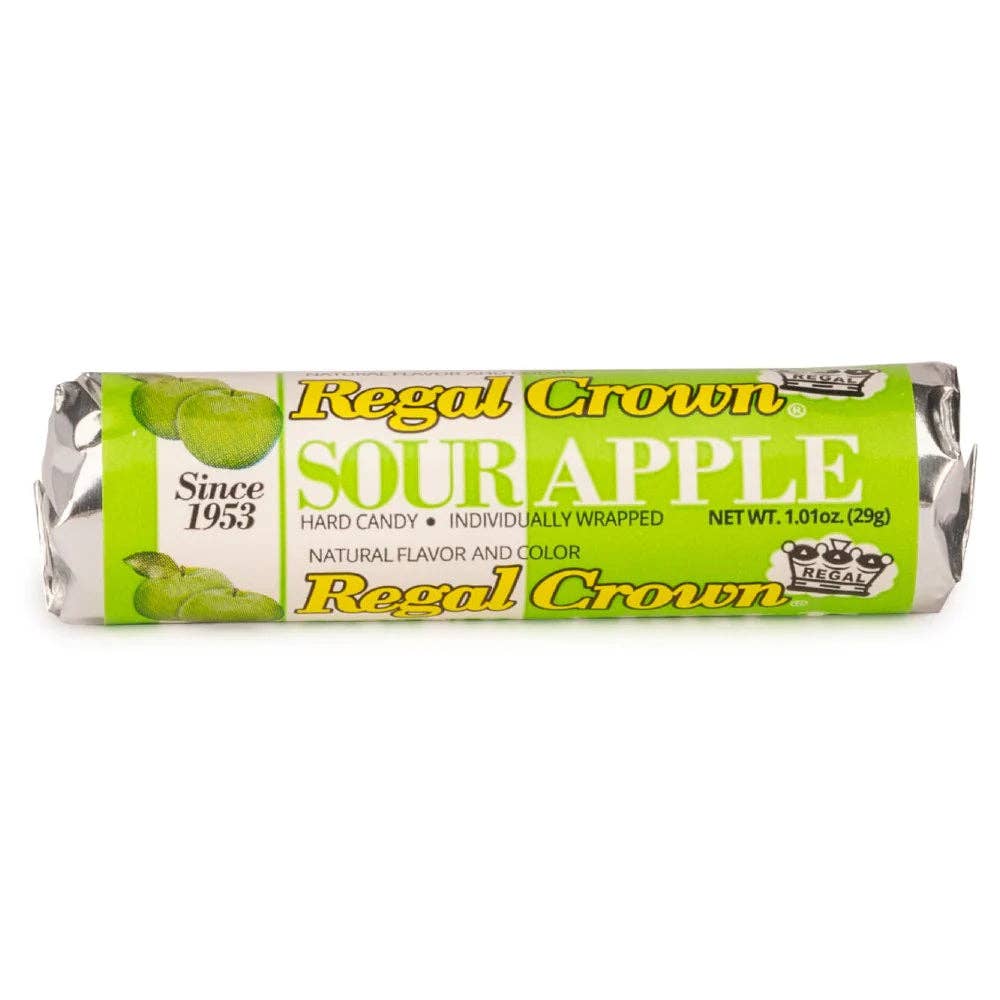 I Got Your Candy - Wholesale Hard Candy - Regal Crown Sour Apple Rolls 1.01oz - 24ct1