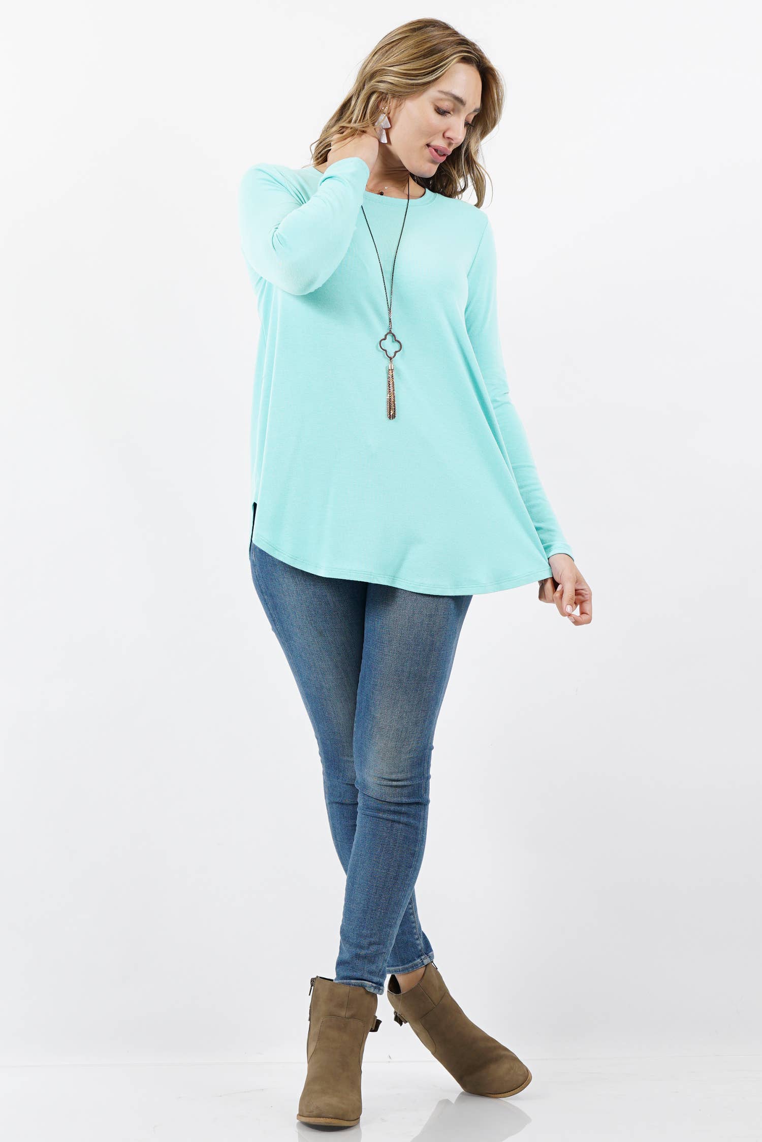 42POPS - Vente Tunique – femme - Tunique à ourlet arrondi Reg/Plus31