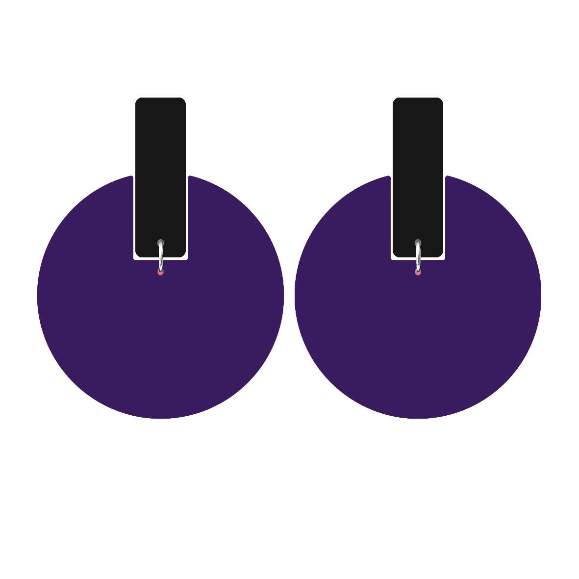 ALEX+SVET - Wholesale Dangle Earrings - ANITA LG "hoop" acrylic earrings LUSH GLOW line2