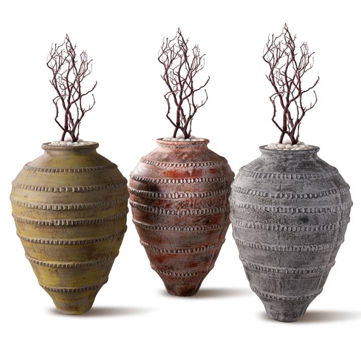 Hali̇karnassos Antique Pot Indoor/Outdoor for wholesale by River Art Stone