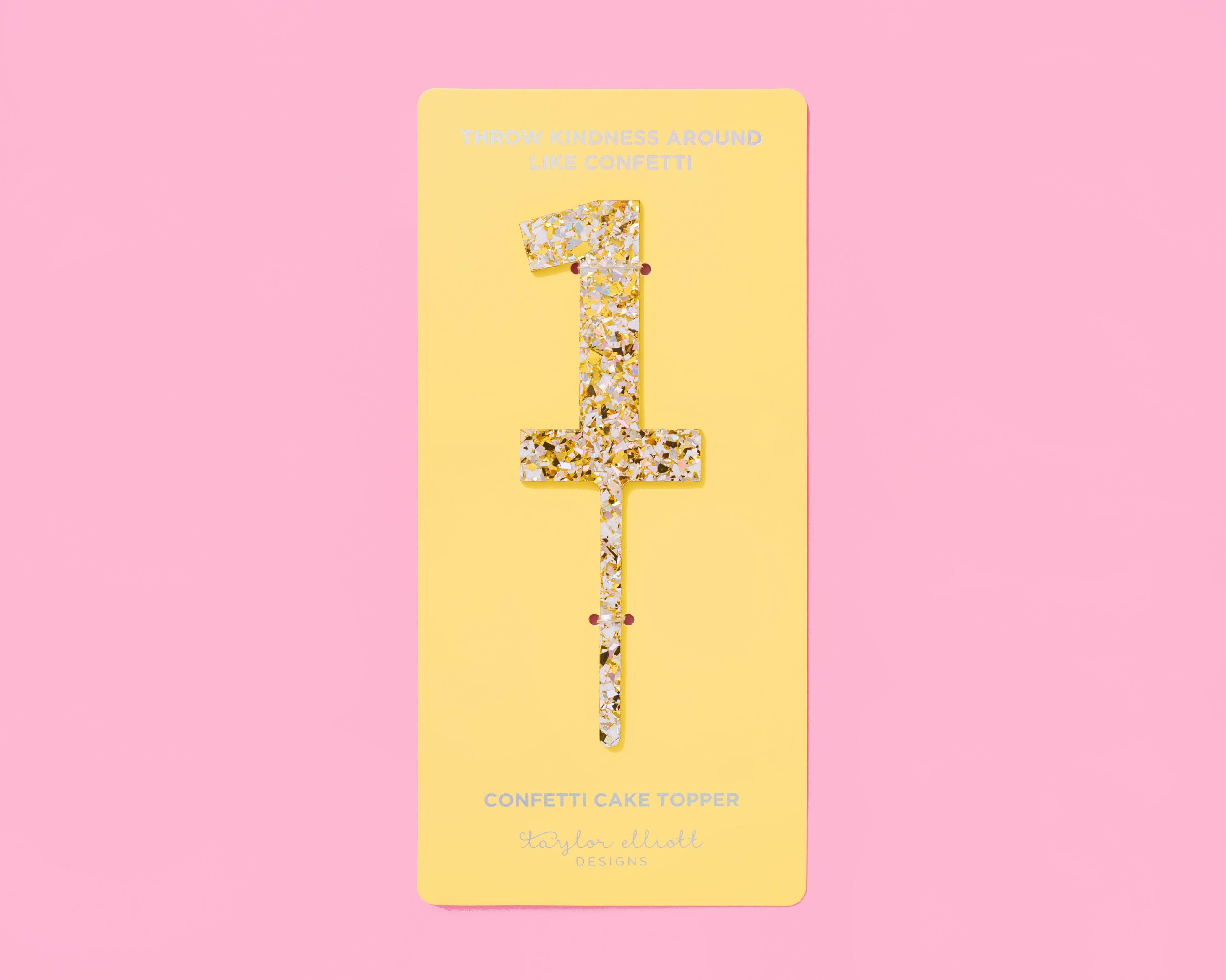 Taylor Elliott Designs - Vendita all'ingrosso Topper per torte/cupcake - Decorazioni per Torte con Confetti di Perle Num 0-9 - Ciascuno - Min. 41