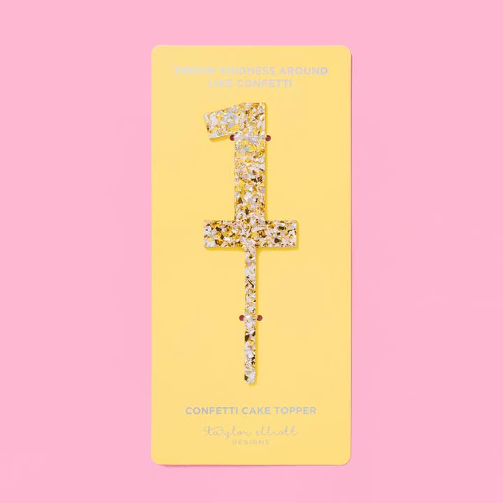 Taylor Elliott Designs - Vendita all'ingrosso Topper per torte/cupcake - Decorazioni per Torte con Confetti di Perle Num 0-9 - Ciascuno - Min. 41