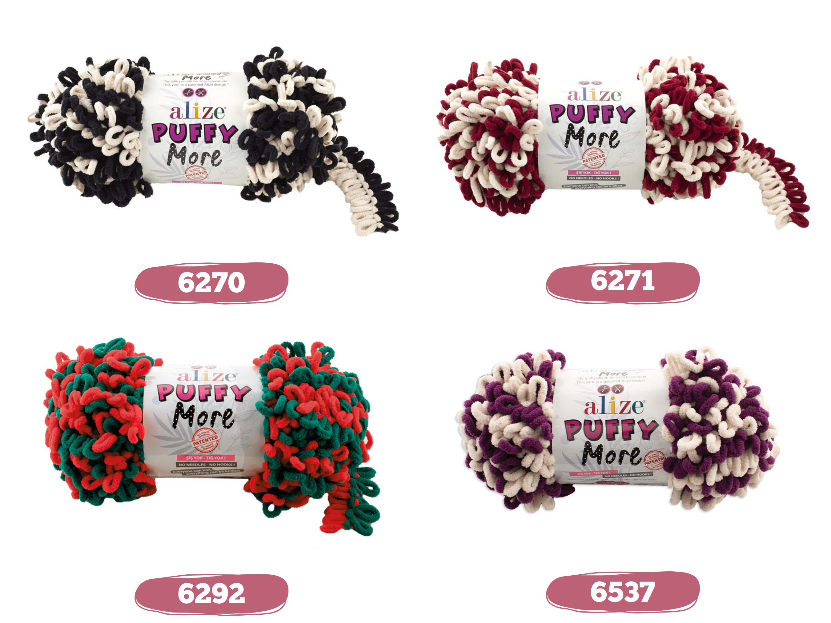 Craftsyarn – wholesale Garn – Alize Puffy More | Filtgarn | Puffy Garn | Mjukt garn3