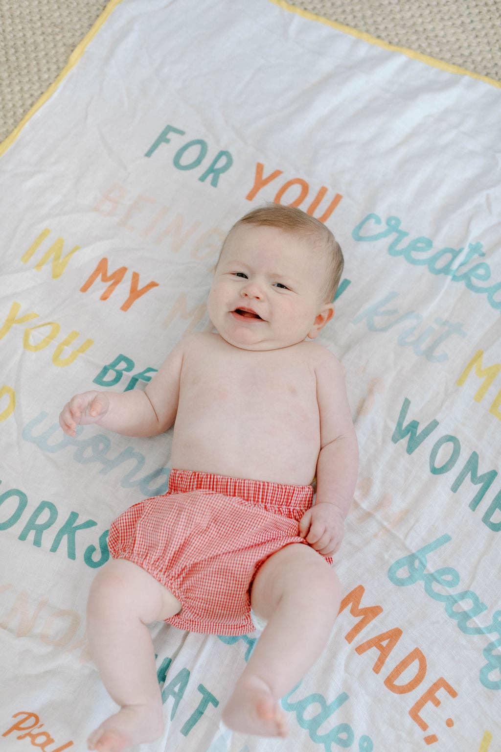 Tiny Theologians - Wholesale Bedding Blanket - Kids & Baby - Psalm 139 Muslin Baby Blanket8