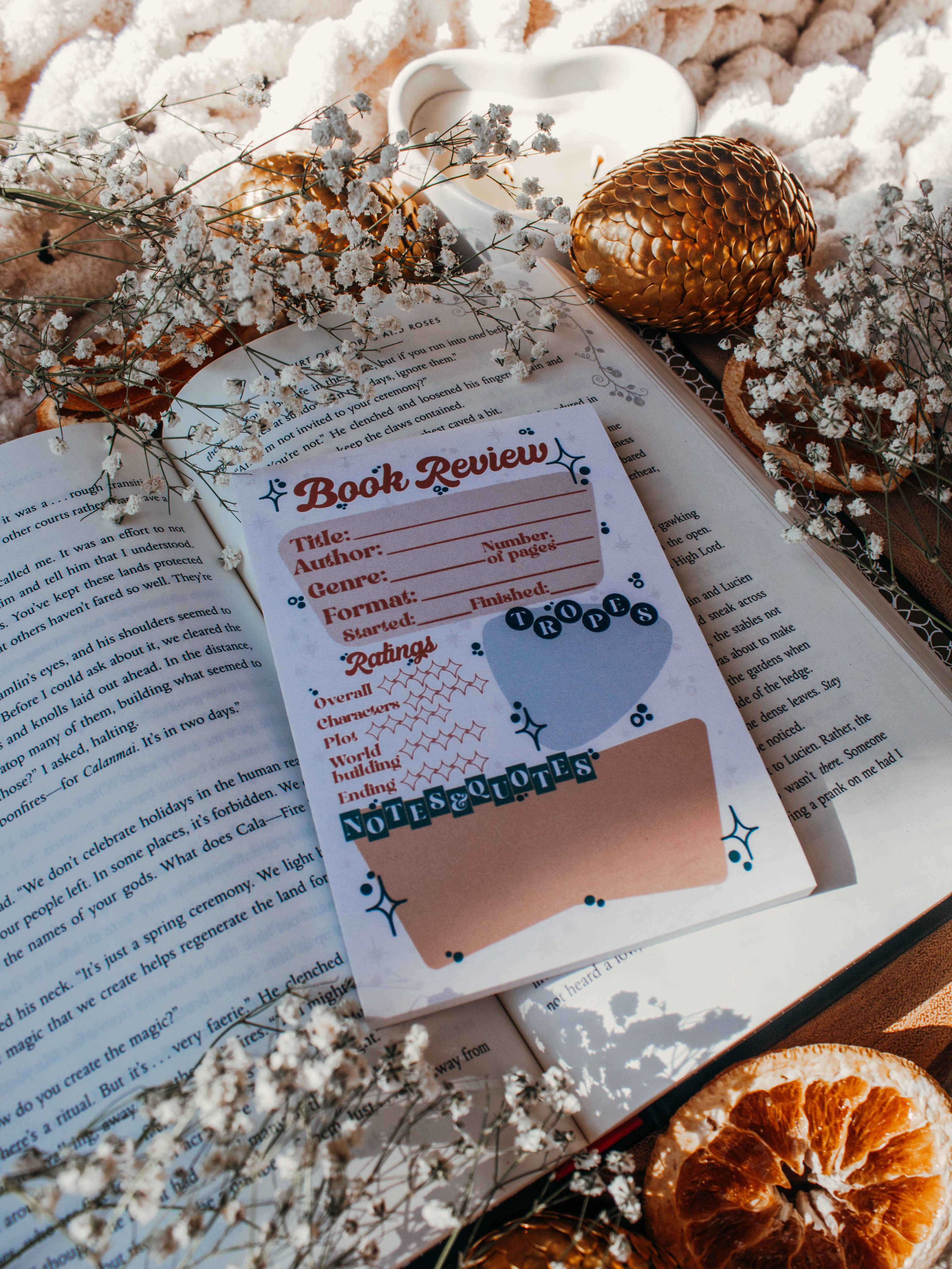 Meaggie Moos - Wholesale Notepad - 4x6 Book Review Post-it Notepad | Retro3