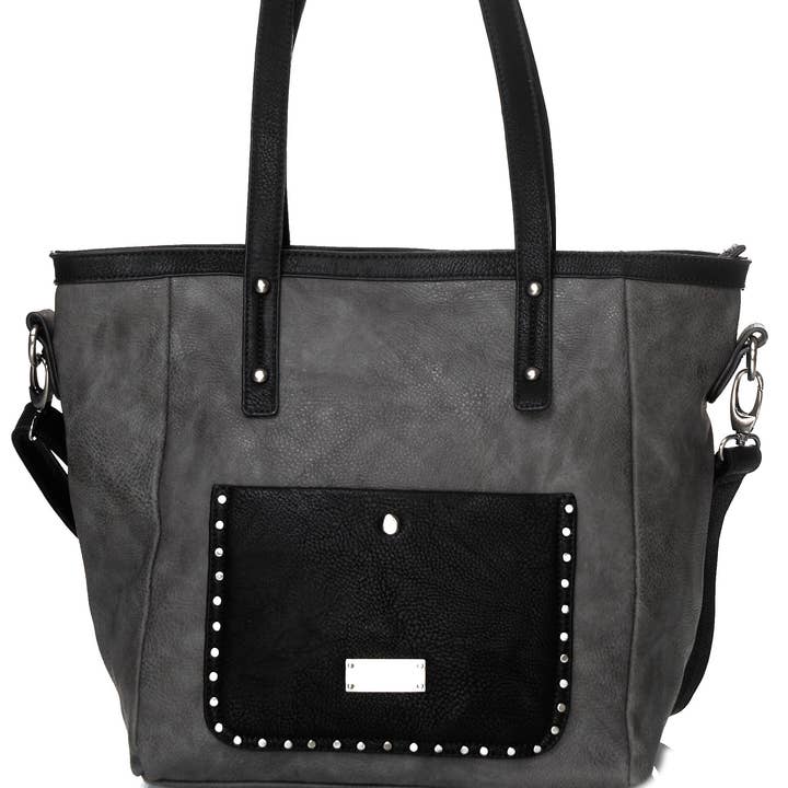 HJS - Wholesale Shoulder Bag - Women's - Studded handbag | modern city look7