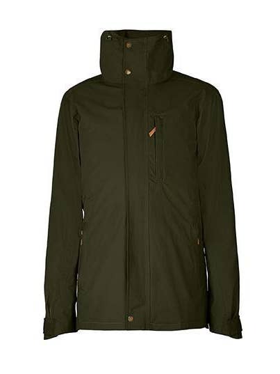 Waxjack voor heren in militair groen voor wholesale door TROY London